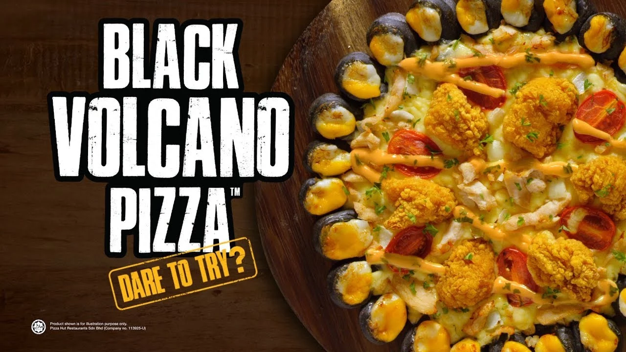 Pizza Hut Malaysia - Black Volcano Pizza